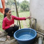 Hộ bà Hoàng Thị Cải ở xóm Cây Thị, xã Cây Thị, huyện Đồng Hỷ đã xây dựng công trình nước sạch hợp vệ sinh từ nguồn vốn chính sách