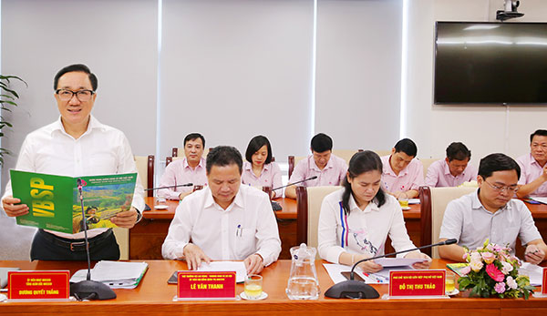 Tổng Giám đốc NHCSXH Dương Quyết Thắng báo cáo kết quả hoạt động 6 tháng đầu năm 2020