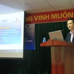 Phó Tổng Giám đốc NHCSXH Hoàng Minh Tế phát biểu tại Lễ khai giảng Khóa đào tạo