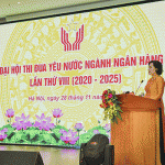 Thống đốc Ngân hàng Nhà nước Nguyễn Thị Hồng phát biểu tại Đại hội