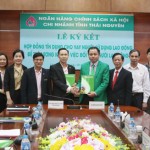 NHCSXH tỉnh Thái Nguyên và Công ty TNHH MTV Mai Linh Thái Nguyên ký hợp đồng tín dụng