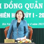 Thống đốc NHNN Việt Nam kiêm Chủ tịch HĐQT NHCSXH Nguyễn Thị Hồng chủ trì phiên họp