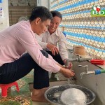 Được vay vốn ưu đãi từ NHCSXH, gia đình ông Lê Văn Phong ở thôn 2, xã Quảng Tín đầu tư xây mới công trình vệ sinh, nước sạch hợp vệ sinh
