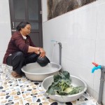 Từ nguồn vốn của NHCSXH, hộ bà Lê Thị Thịnh ở xã Bình Dương, huyện Vĩnh Tường đã đầu tư xây mới công trình vệ sinh và lắp đặt hệ thống nước sạch