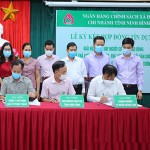 Các đơn vị ký kết hợp đồng tín dụng với NHCSXH tỉnh Ninh Bình