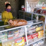 Tiệm tạp hóa của chị Mai Thị Nhung ở xã Tân Ninh, huyện Quảng Ninh được đầu tư mở rộng nhờ nguồn vốn giải quyết việc làm
