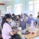 NHCSXH tỉnh Quảng Ninh thực hiện giao dịch tại Điểm giao dịch xã