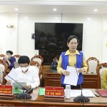 Bí thư Tỉnh ủy Hà Nam Lê Thị Thủy phát biểu kết luận