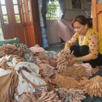 Chị Nguyễn Thị Hồng Vân vay vốn mở rộng quy mô may gia công găng tay tại nhà