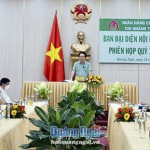 Phó Chủ tịch UBND tỉnh Quảng Ngãi Võ Phiên phát biểu tại cuộc họp