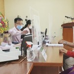 NHCSXH huyện Châu Thành giải ngân vốn vay cho người dân tại Điểm giao dịch xã