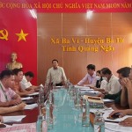 Phó Chủ tịch UBND huyện Lữ Đình Tích phát biểu buổi làm việc