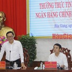 Tổng Giám đốc NHCSXH Dương Quyết Thắng phát biểu