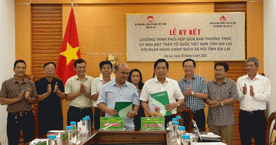 NHCSXH tỉnh Gia Lai và Ủy ban MTTQ tỉnh ký kết chương trình phối hợp
