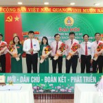Phó Tổng Giám đốc NHCSXH Bùi Quang Vinh chúc mừng Ban Chấp hành Công đoàn cơ sở NHCSXH tỉnh Ninh Thuận nhiệm kỳ 2023 - 2028