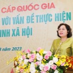 Thống đốc NHNN Việt Nam Nguyễn Thị Hồng, kiêm Chủ tịch HĐQT NHCSXH phát biểu bế mạc