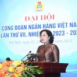 Thống đốc NHNN Việt Nam Nguyễn Thị Hồng phát biểu chỉ đạo tại Đại hội