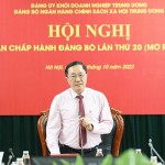 Đồng chí Dương Quyết Thắng - Bí thư Đảng ủy NHCSXHTW, Tổng Giám đốc chỉ đạo Hội nghị