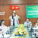 Đoàn công tác NHCSXH làm việc với Ban đại diện HĐQT NHCSXH tỉnh Quảng Ngãi