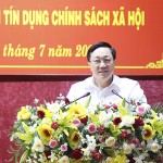 Tổng Giám đốc NHCSXH Dương Quyết Thắng khẳng định NHCSXH sẽ đồng hành với tỉnh Bình Định trong thời gian tới để hỗ trợ tỉnh thực hiện các chỉ tiêu về an sinh xã hội