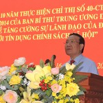 Phó Trưởng Ban Kinh tế Trung ương Nguyễn Hồng Sơn phát biểu tại hội nghị