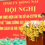 Trưởng Ban Kiểm soát NHCSXH Nguyễn Mạnh Tú phát biểu tại hội nghị