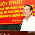 Phó Trưởng Ban Kinh tế Trung ương Nguyễn Hồng Sơn phát biểu tại hội nghị
