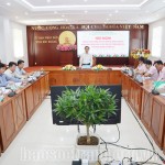 Chủ tịch UBND tỉnh Sóc Trăng Trần Văn Lâu phát biểu chỉ đạo tại Hội nghị