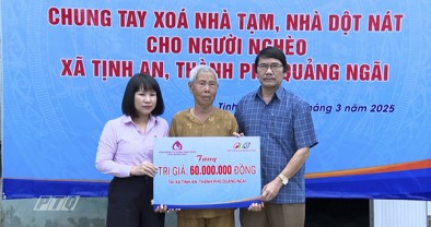 Khởi công xây dựng xóa nhà tạm, nhà dột nát tại TP Quảng Ngãi