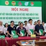 Các đại biểu ký kết văn bản liên tịch