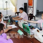 Hoạt động giải ngân nguồn vốn chính sách vẫn diễn ra vào ngày cố định hang tháng tại các điểm giao dịch của chi nhánh NHCSXH TP Cần Thơ