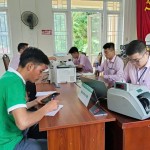 Các điểm giao dịch của chi nhánh NHCSXH tỉnh Cao Bằng tích cực phục vụ nhân dân tại các xã mới sau sáp nhập