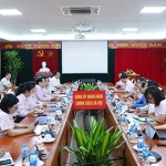 Các học viên tham dự tập huấn tại tại điểm cầu Đảng bộ Ngân hàng Chính sách xã hội