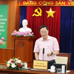 Tổng Giám đốc NHCSXH Dương Quyết Thắng phát biểu chỉ đạo tại buổi làm việc với chi nhánh NHCSXH TP Hồ Chí Minh