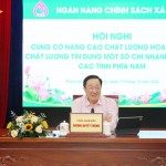 Tổng Giám đốc NHCSXH Dương Quyết Thắng phát biểu chỉ đạo hội nghị