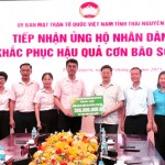 Công đoàn NHCSXH ủng hộ 300 triệu đồng cho tỉnh Thái Nguyên để hỗ trợ bà con vùng lũ