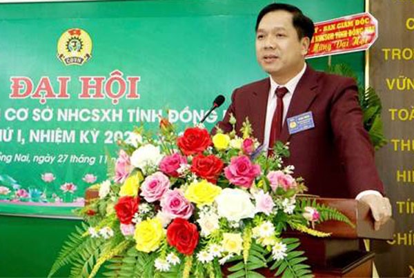 Phó Tổng Giám đốc NHCSXH Vương Văn Minh phát biểu chỉ đạo Đại hội Phó Tổng Giám đốc NHCSXH Vương Văn Minh phát biểu chỉ đạo Đại hội