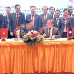 Tổng Giám đốc Dương Quyết Thắng và Tổng Giám đốc Souphak Thinxayphone ký kết Biên bản ghi nhớ về việc hợp tác 2026-2027