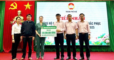 Chung tay cùng thành phố Huế khắc phục hậu quả mưa lũ