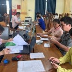 Các điểm giao dịch của chi nhánh NHCSXH tỉnh Ninh Bình luôn hoạt động tích cực, phục vụ người dân vay vốn thuận lợi