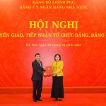 Bàn giao, tiếp nhận các Đảng bộ Ngân hàng và Bảo hiểm Tiền gửi Việt Nam thuộc Đảng bộ Chính phủ về Đảng bộ NHNN