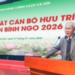 Nguyên Chủ tịch HĐQT NHCSXH Hà Đan Huân phát biểu