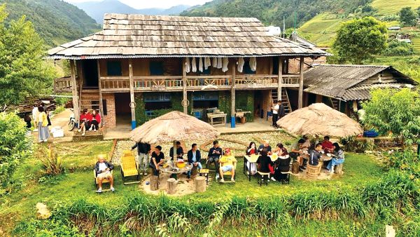 Một góc cơ sở Mù Cang Chải Big View Homestay