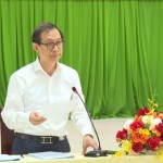 Phó Vụ trưởng Vụ Định chế tài chính Nguyễn Việt Hưng phát biểu tại buổi làm việc