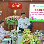 Tổng Giám đốc NHCSXH Dương Quyết Thắng phát biểu chỉ đạo tại buổi làm việc với chi nhánh NHCSXH tỉnh Quảng Ngãi