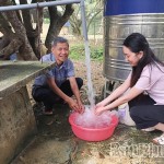 Từ nguồn vốn vay ưu đãi, người dân xã An Bình đã đầu tư xây dựng công trình nước sạch và vệ sinh môi trường, góp phần nâng cao chất lượng cuộc sống