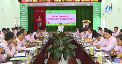 Tổng Giám đốc NHCSXH làm việc với chi nhánh NHCSXH tỉnh Tây Ninh (TN - 23.5.2026)
